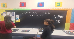 Fen bilimleri dersinde 5.6.ve 7. Sınıf öğrencilerimizin dönem içerisinde yapmış olduğu sunum materyalleri ile Uzay Sergisi açıldı.